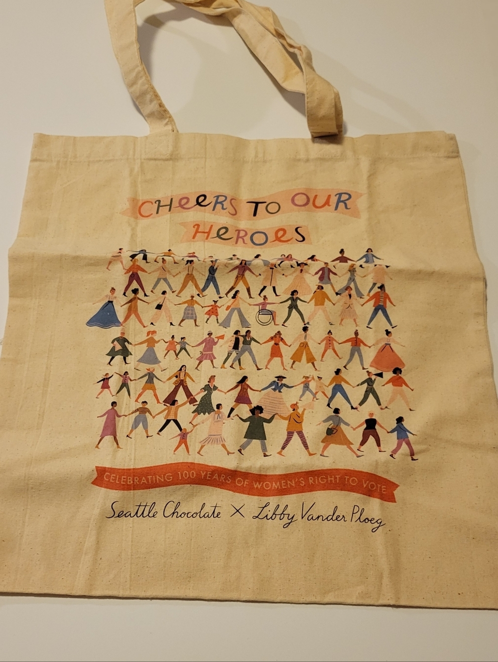 Seattle Chocolate & Libby Vander Ploeg  Cheers to Our Heroes Tote